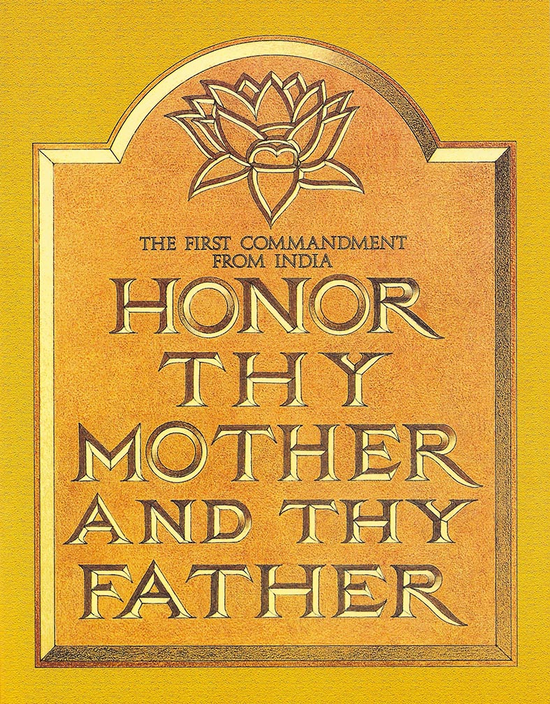 Honor Thy Mother And Thy Father Krishna Culture